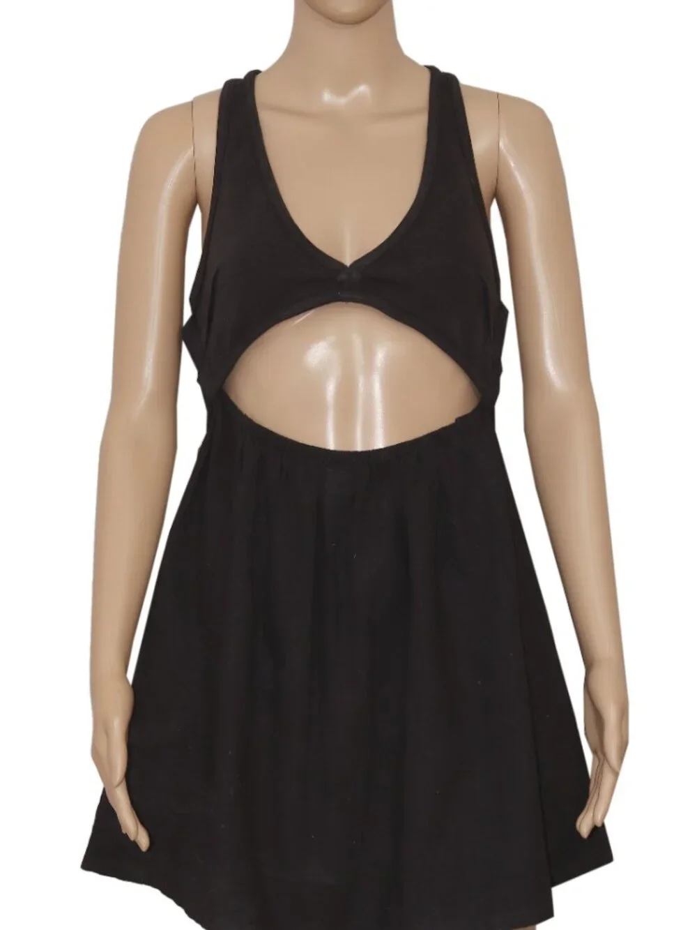 Free People Veranda Mini Dress Free-Est Sleeveless Beach Criss-Cross Cutout M